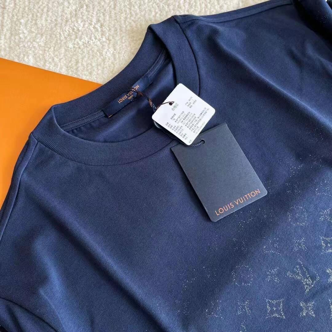 LVSE Monogram gradient T-shirt in Ocean, Men's Fashion, Tops & Sets, Tshirts  & Polo Shirts on Carousell