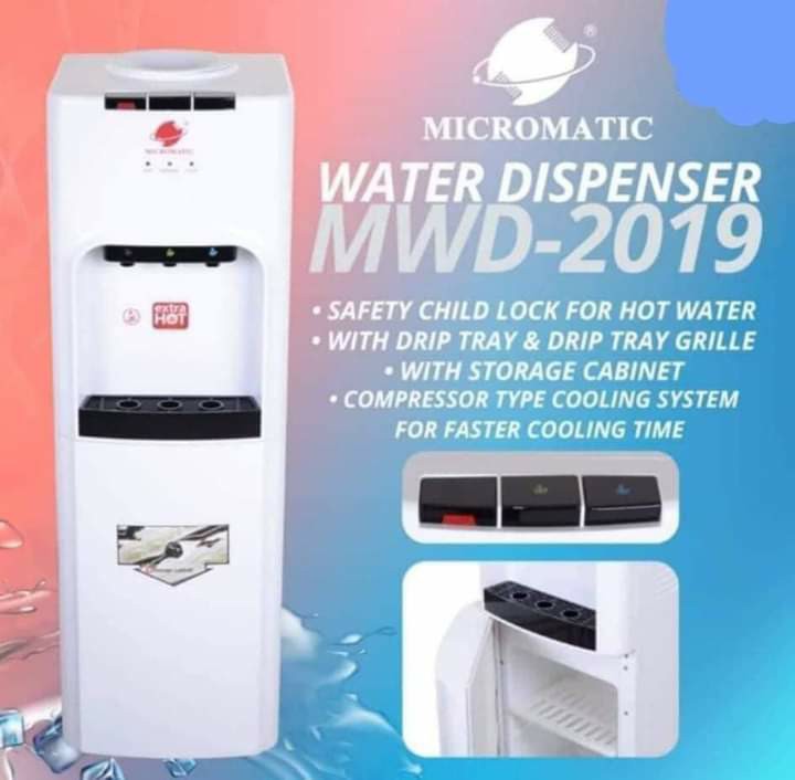 Micromatic Water Dispenser MWD 2019 Safety Child Lock for Hot Eater