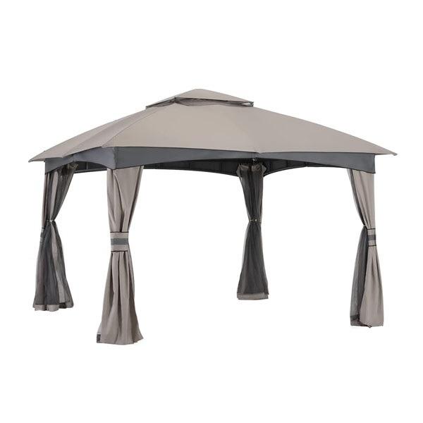 Moorehead Patio Gazebo 8x8FT with Netting and Pole Covering, Furniture