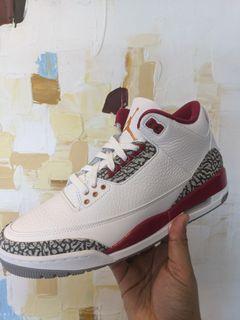 Nike Air Jordan 3 Retro Cardinal Red Uk8.5