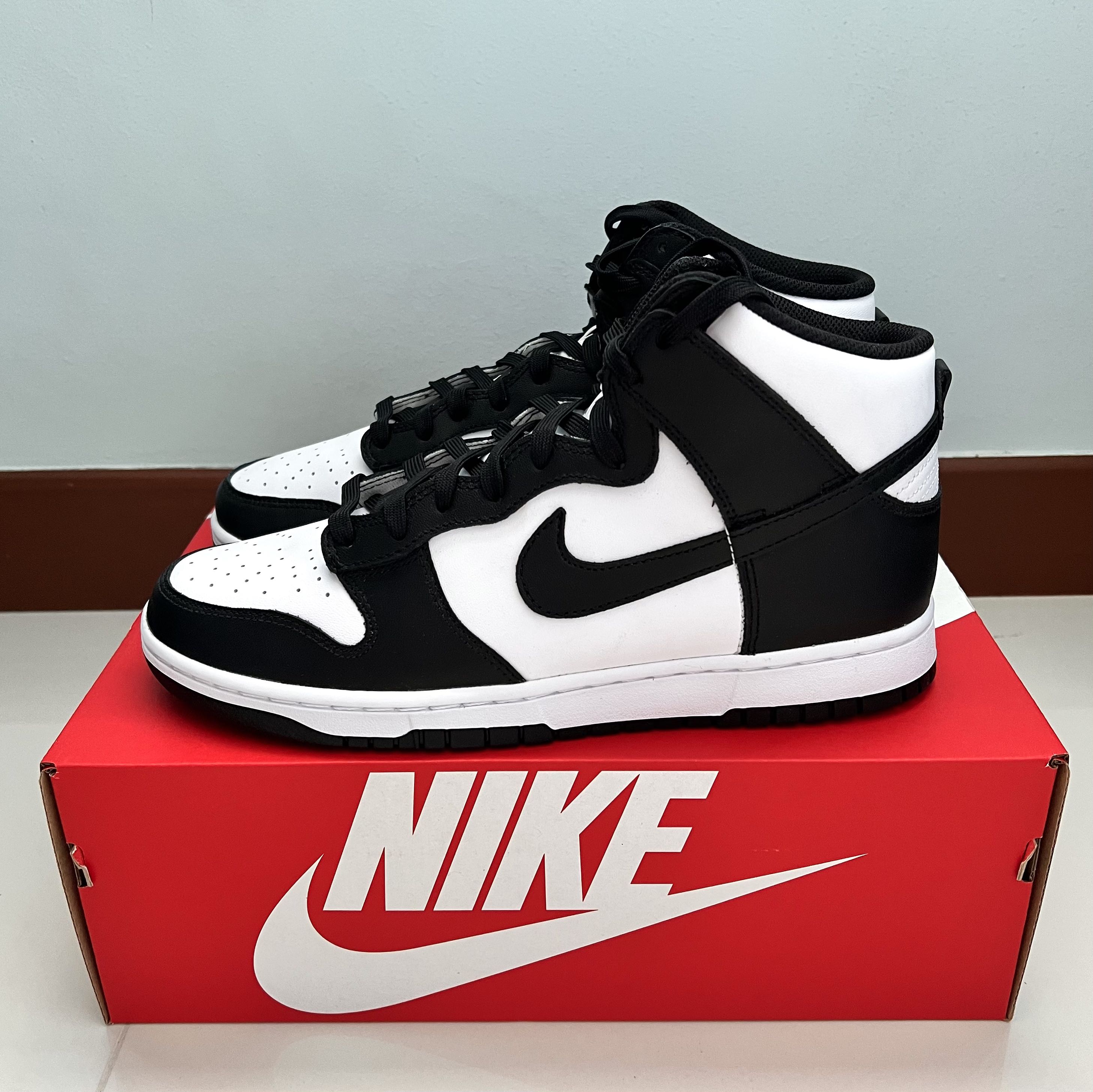 Nike Dunk High Panda US10.5, Men's Fashion, Footwear, Sneakers on Carousell
