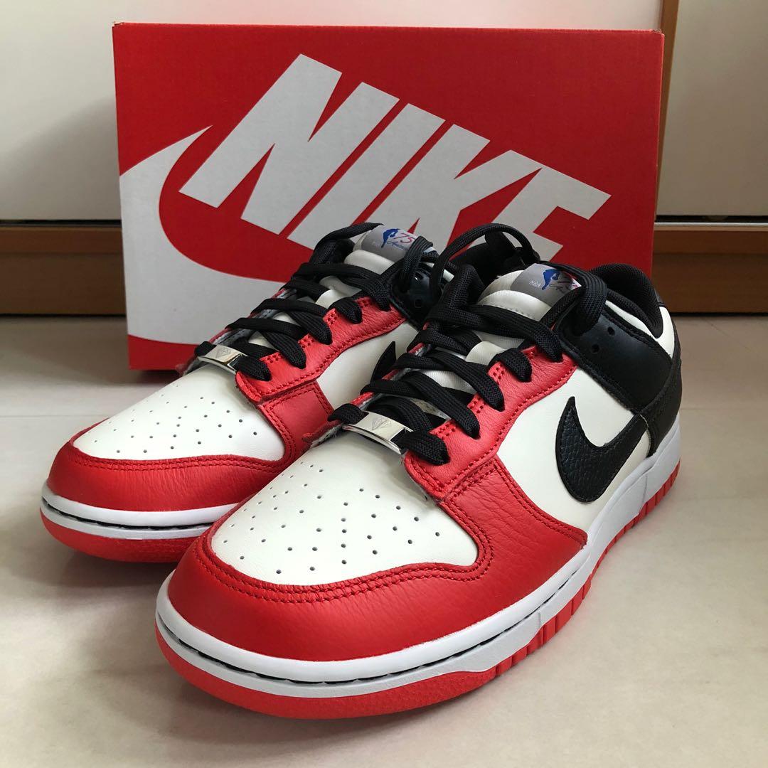 Nike Dunk Low Retro EMB NBA 75th Anniversary - Chicago Bulls Sneakers -  Red for Men