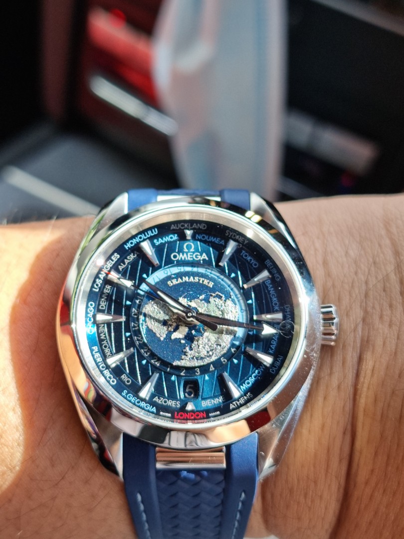 Omega Seamaster Aqua Terra Worldtimer, Luxury, Watches on Carousell