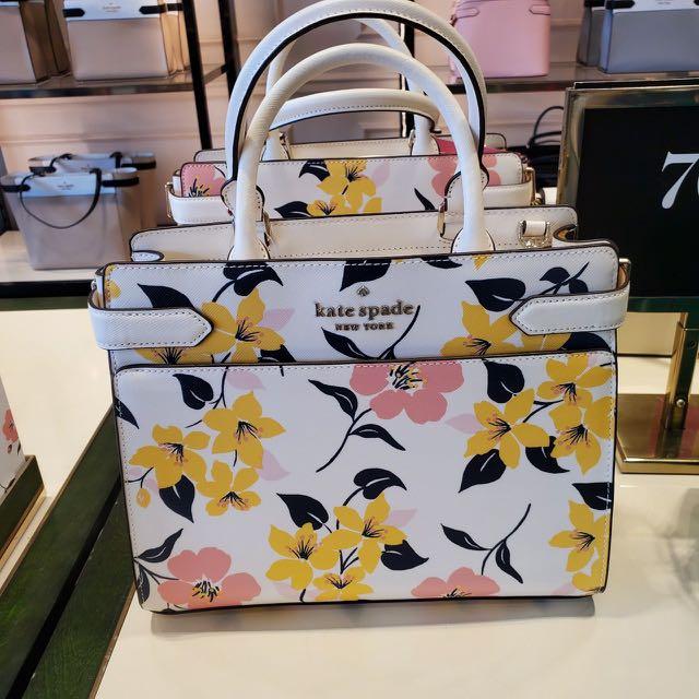 NEW IN BOX AUTHENTIC Kate Spade Staci Lily Blooms Print