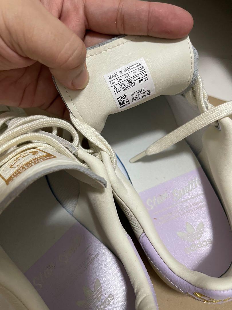 (WMNS) Adidas Stan Smith 'Off White Purple Tint' EF6840