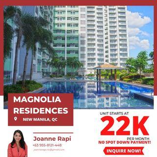 Own your dream home  1BR unit at Magnolia Residences in New Manila