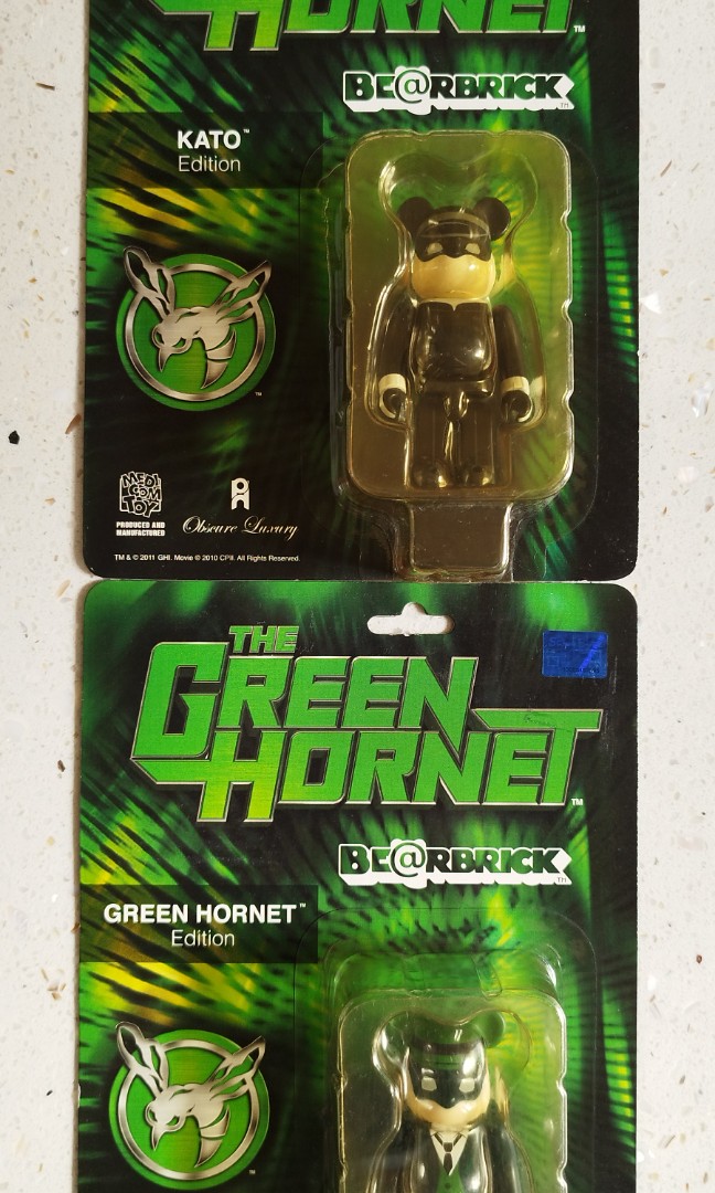 [RARE] BE@RBRICK. 100% BEARBRICK The Green Hornet (Seth Rogen) & Kato ...