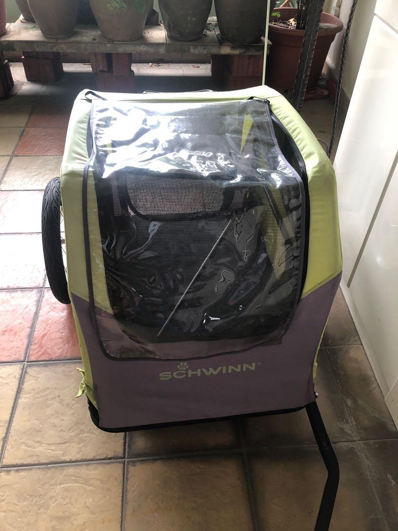 Schwinn Rascal Bike Pet Trailer, For Small and Large Dogs, Folding