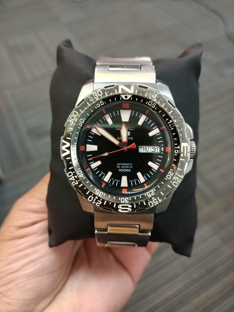 Seiko 5 Sports SRP541J1 Caliber 4R36A Automatic with Manual Winding Men's,  Men's Fashion, Watches & Accessories, Watches on Carousell