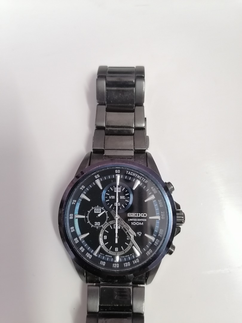 SEIKO 7T92 Blue Sapphire Crystal limited Edition 100m, Men's Fashion,  Watches & Accessories, Watches on Carousell