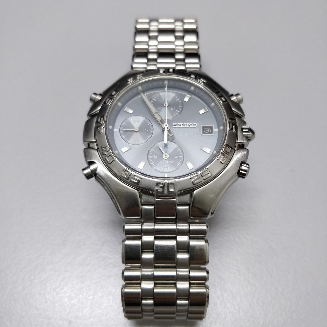 Seiko Arcadia 7T32 6N60 SDWG35P1 Chronograph [MINOR DEFECT], Men's Fashion,  Watches & Accessories, Watches on Carousell