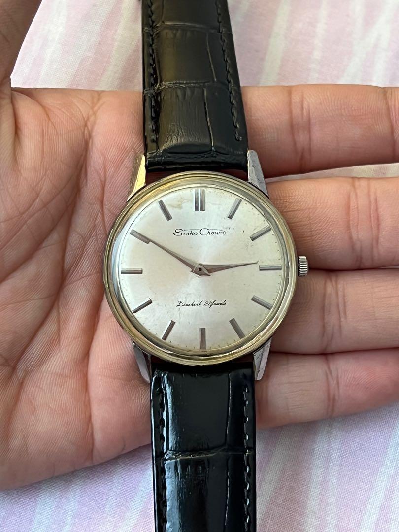 Seiko Crown Vintage Watch, Men's Fashion, Watches & Accessories, Watches on  Carousell