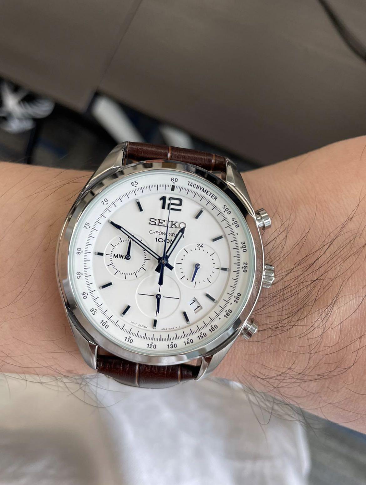 Seiko discontinued chrono - SSB095P1, Men's Fashion, Watches & Accessories,  Watches on Carousell