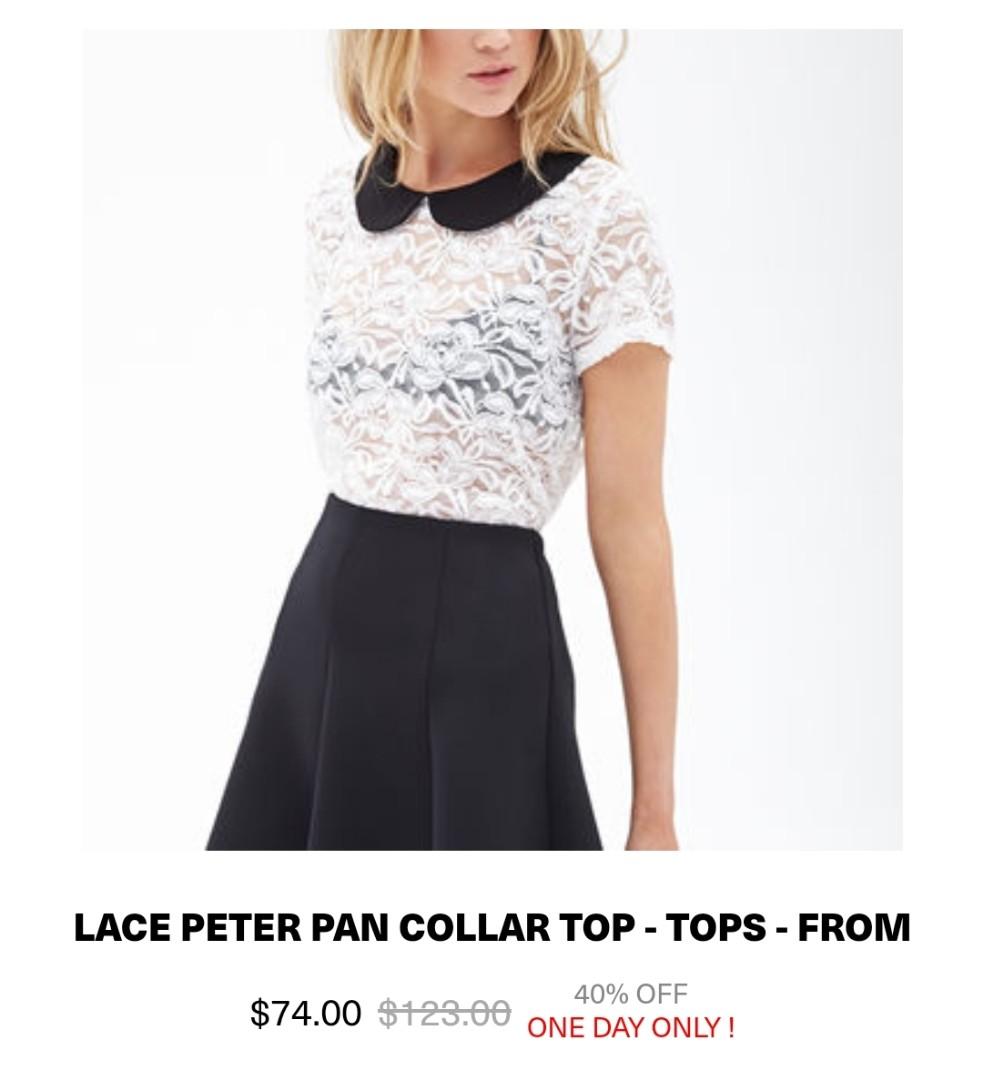 Peter pan collar blouse forever 21 store