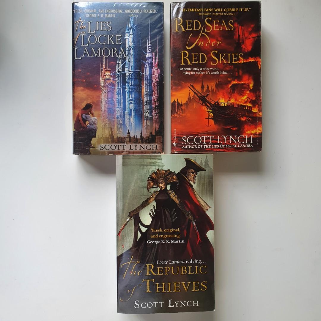 SET OF 3 The Gentleman Bastard Sequence by Scott Lynch, Hobbies & Toys