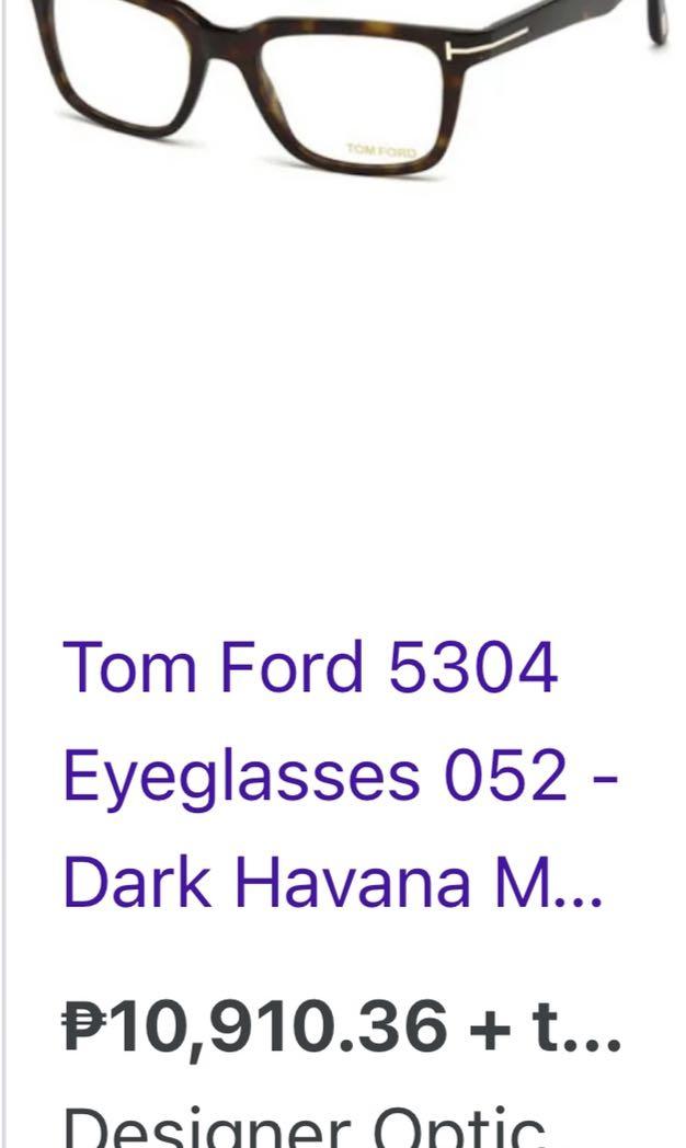 Tom Ford Classic Eyeglasses, Women's Fashion, Watches & Accessories,  Sunglasses & Eyewear on Carousell