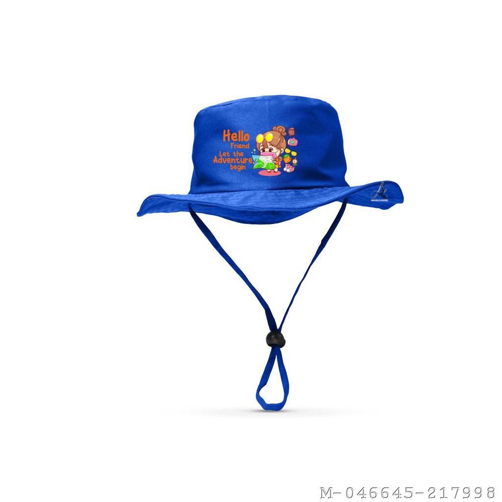 TOPI ANAK RIMBA ADVENTURE SABLON DRILL 