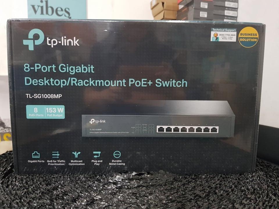 TP-Link PoE Switch (TL-SG1008MP V2) 8 Gigabit Ports, 8 PoE+ Ports, 153W - View #6
