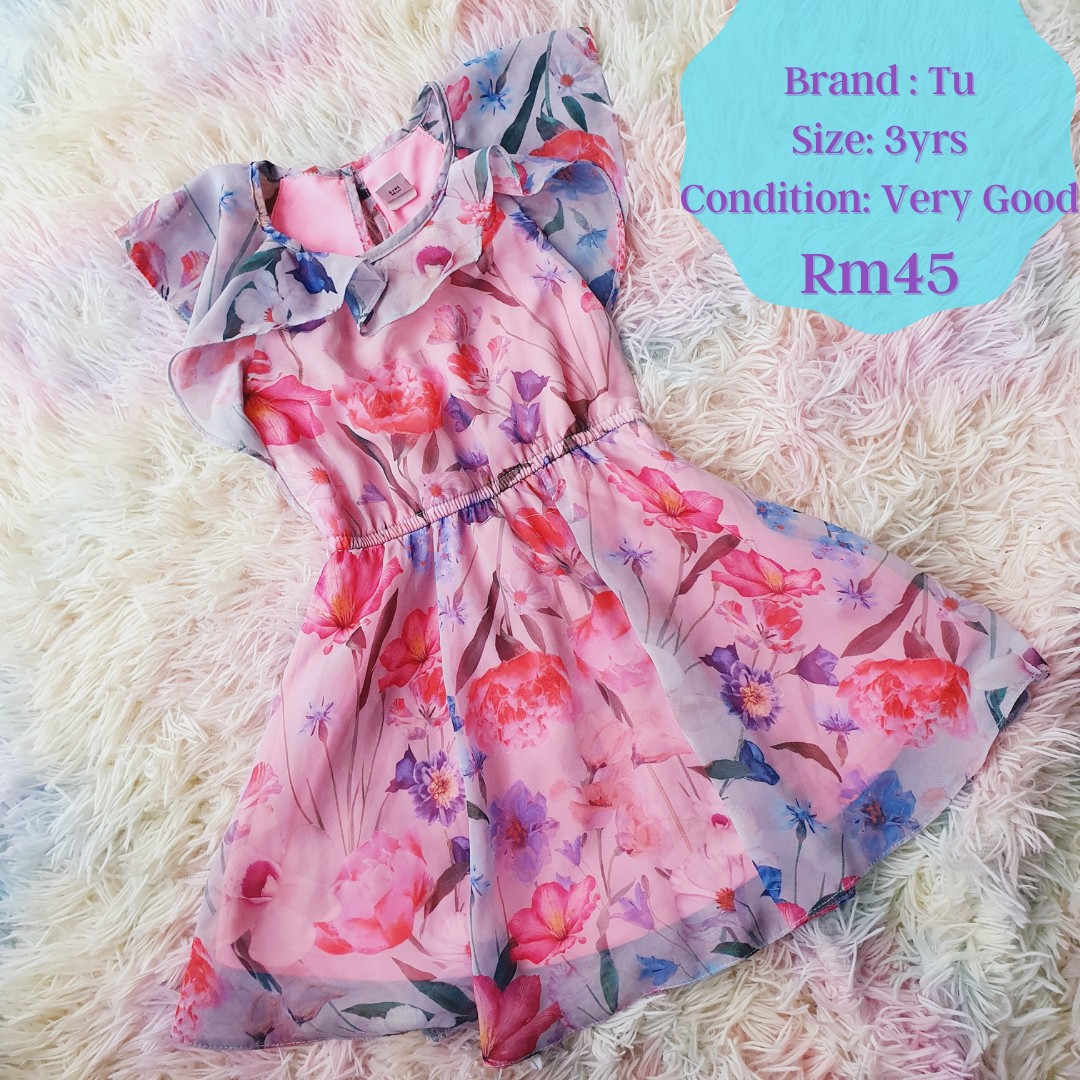Tu floral dress pink, Babies \u0026 Kids 