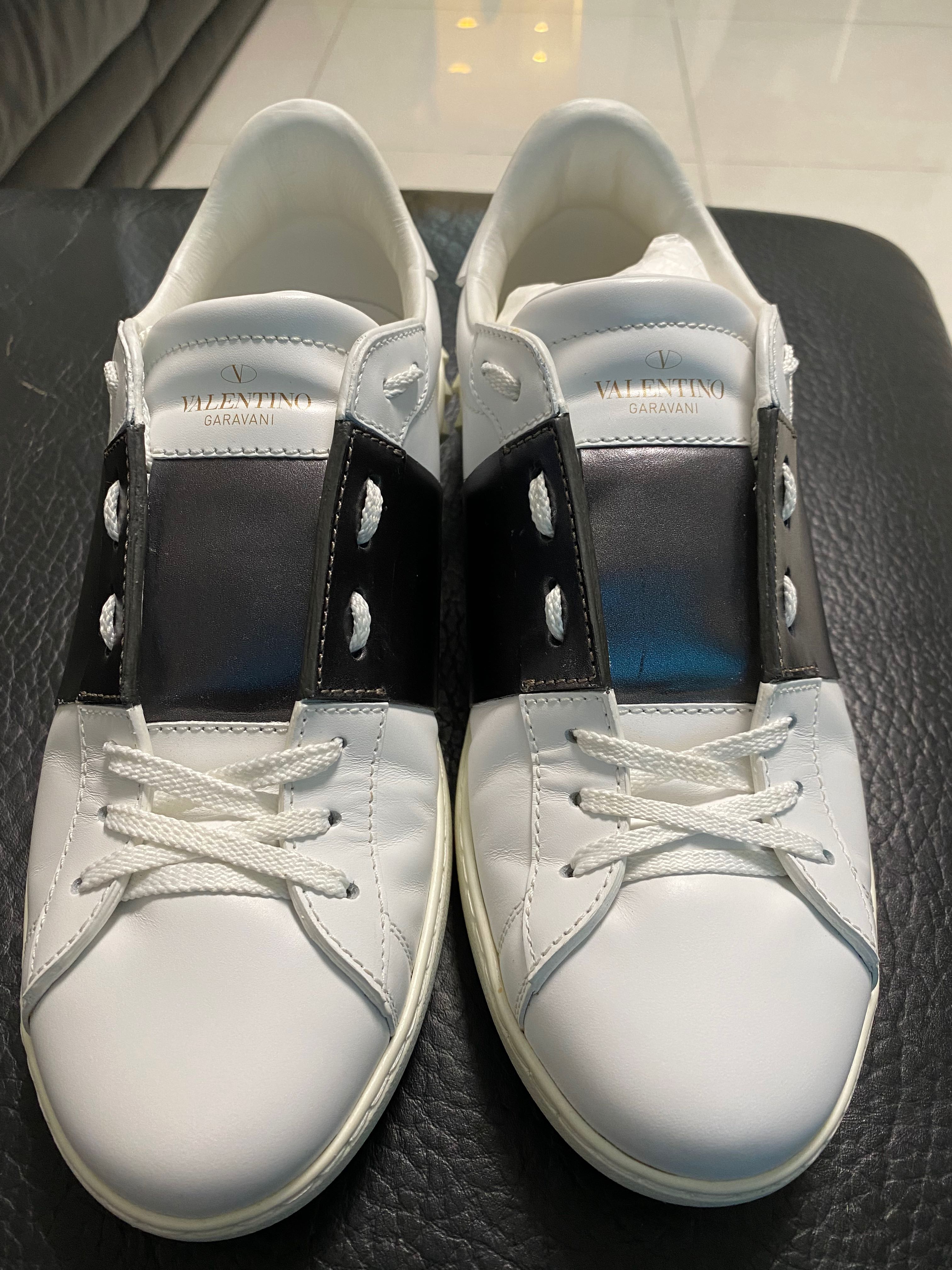 valentino rockstud open sneaker