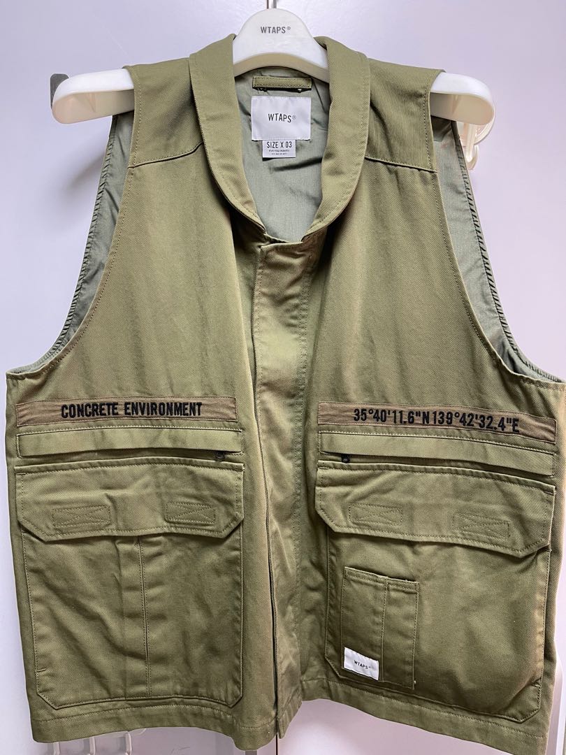 21SS WTAPS REP / VEST / COTTON. TWILL