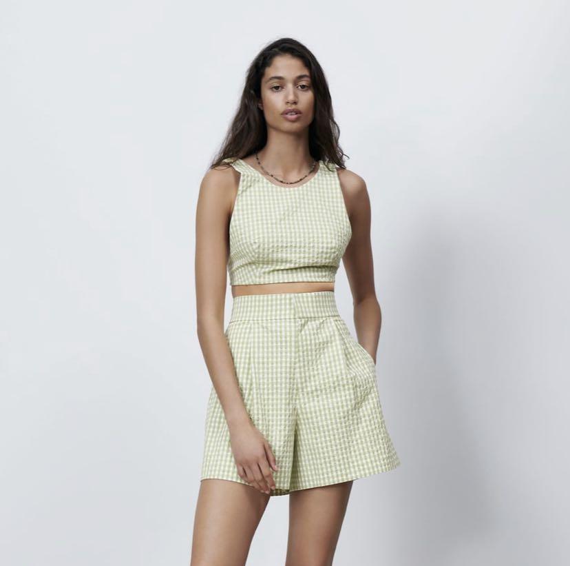 Zara checked bermuda clearance shorts