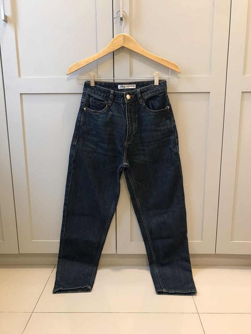 ZARA mom fit jeans, Fesyen Wanita 