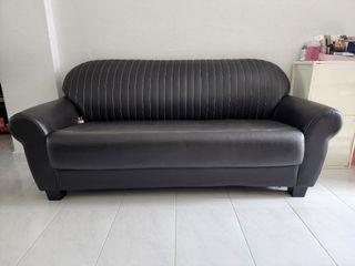 1.5 year old faux leather 3 seater  sofa