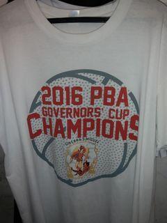 2016 ginebra champion tshirt autograph by LA tenorio
