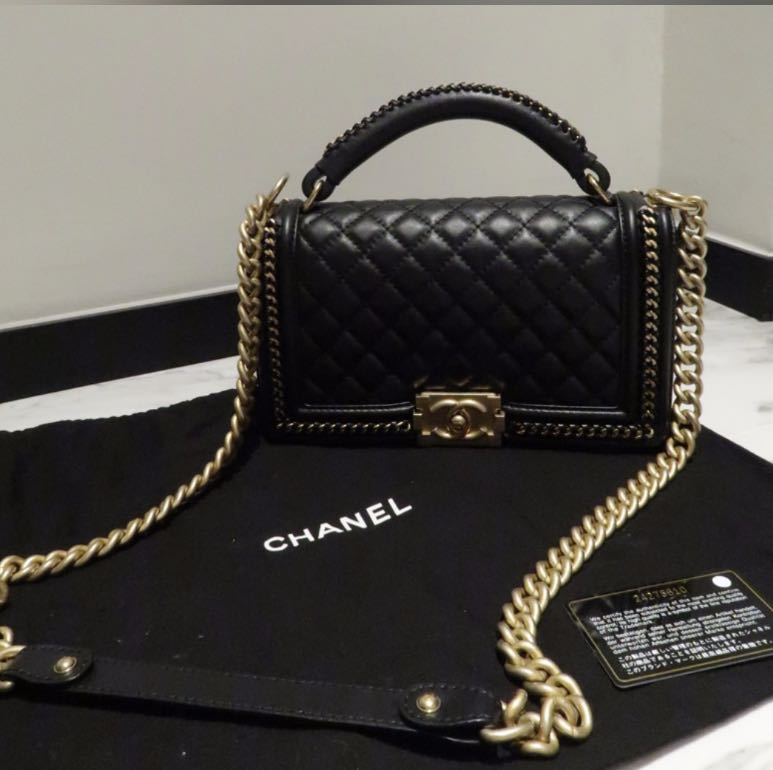 2022 Collection: Boy Chanel Handbag w Handle, Women's Fashion, Bags &  Wallets, Shoulder Bags on Carousell