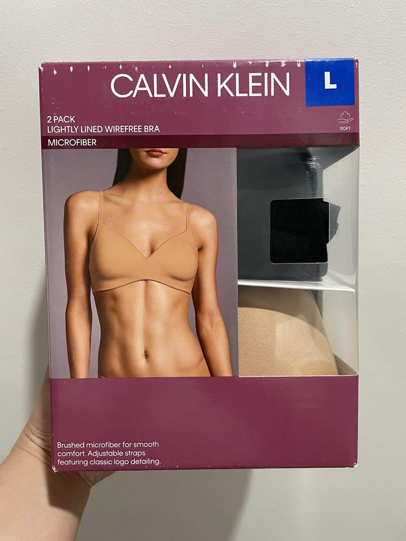 2pcs Calvin Klein wireless bra microfiber in Large Size Brand New