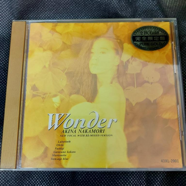 完全限定盤(24k GOLD金碟) 中森明菜akina - Wonder REmix 精選CD (88年日本版, 側帶付, 無iFPi)  4300yen, 興趣及遊戲, 音樂、樂器& 配件, 音樂與媒體-