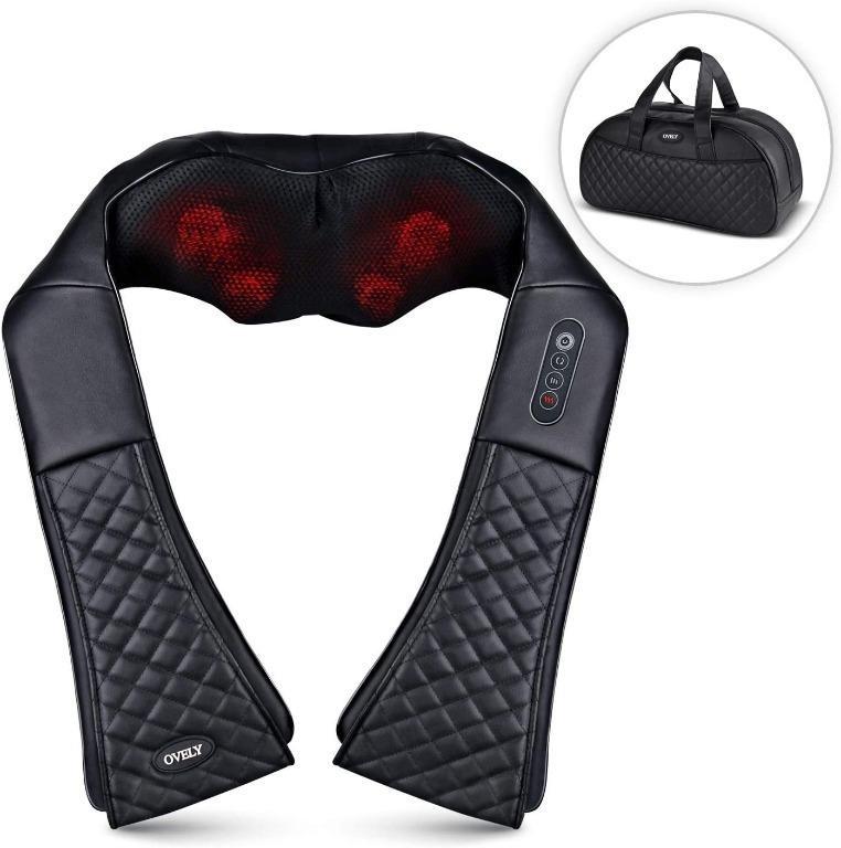 MURLIEN Shiatsu Neck Shoulder and Back Massager with Heat, Deep Tissue 3D  Kneading Trigger Points Full Body Massager for Legs, Calves, Thighs, Feet