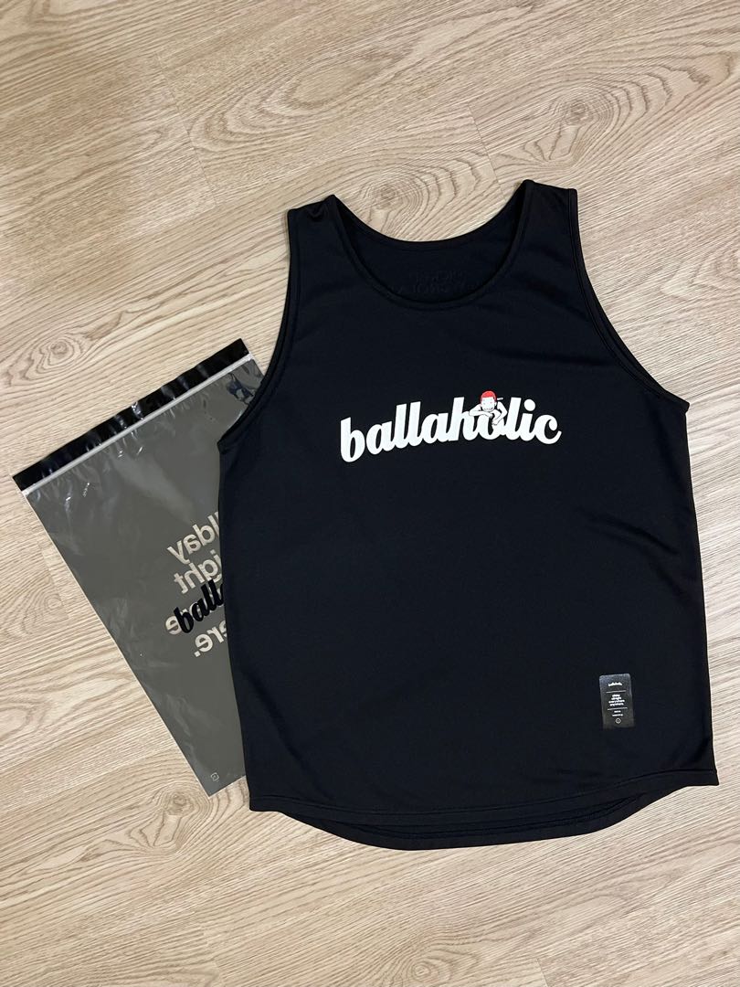 超限量ballaholic Logo Tank top PICK UP PLAYGROUND L 黑色背心灌籃