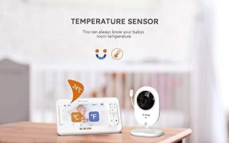 Buy Baby Monitor with Camera, BOIFUN 4.3'' HD Screen 1200mAh