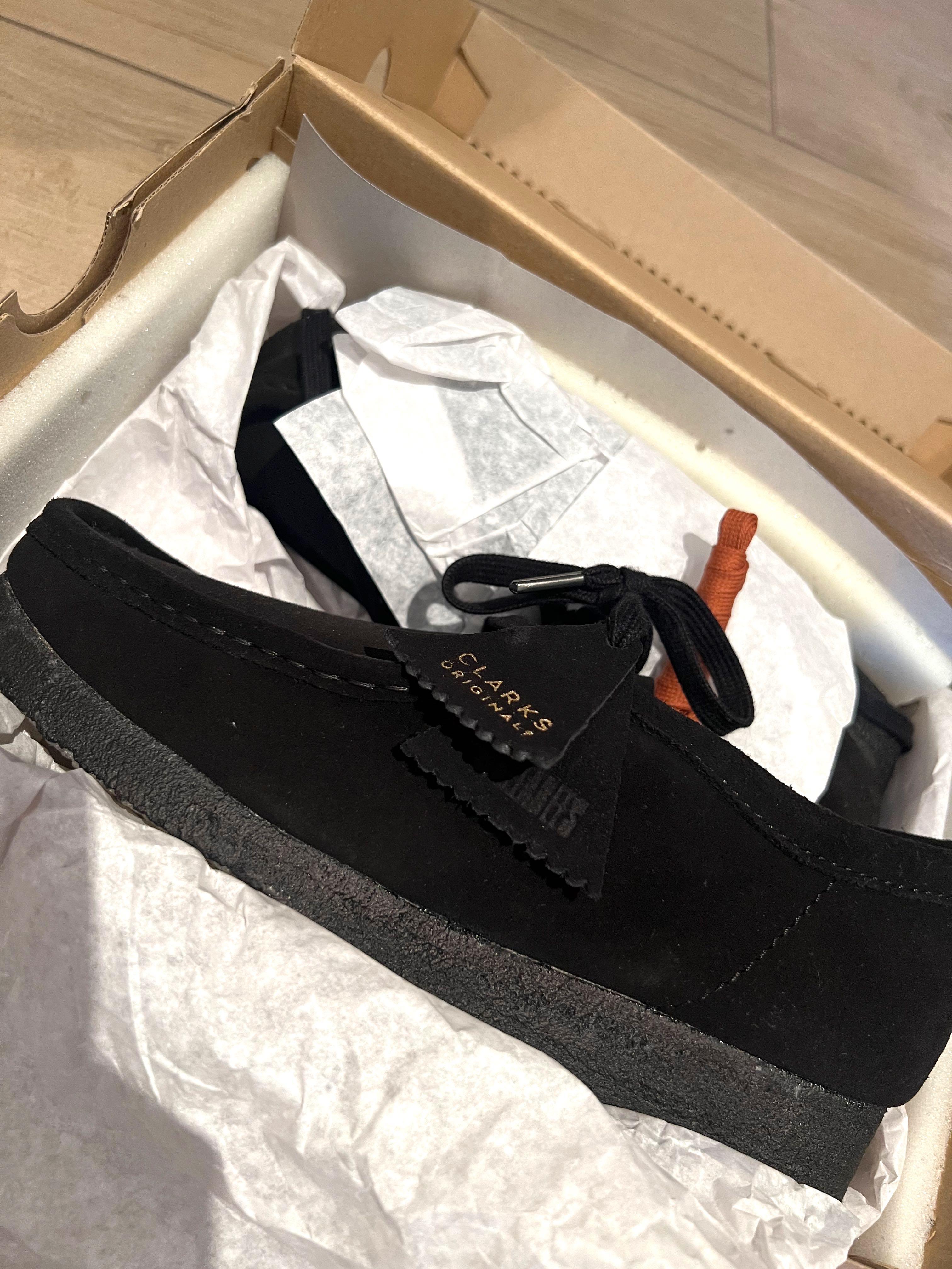 Clarks Wallabee Wallabees Black Suede 