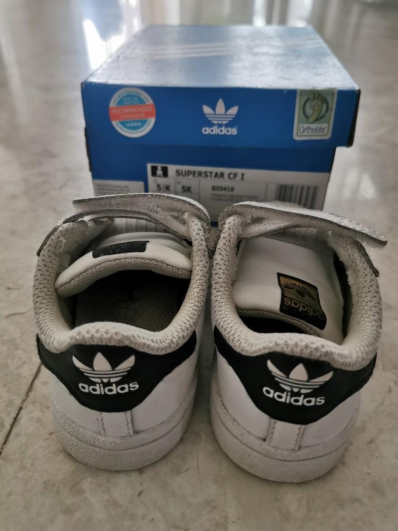 Adidas Superstar Velcro baby shoes