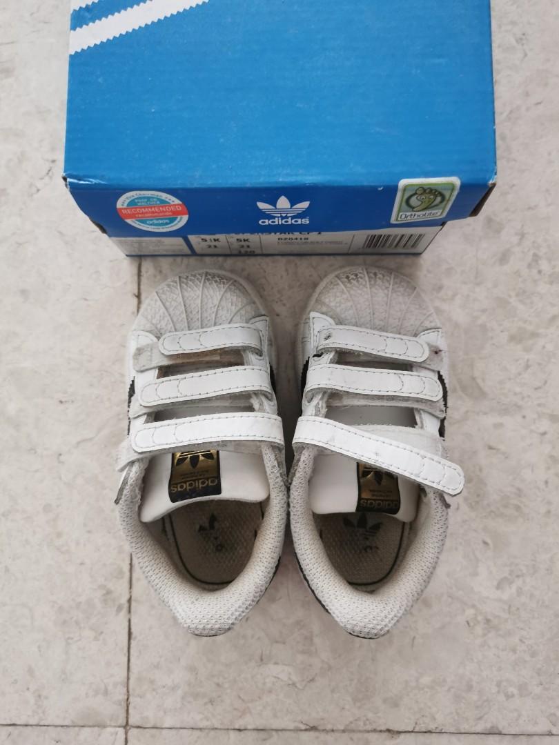 Adidas superstar velcro bebe store