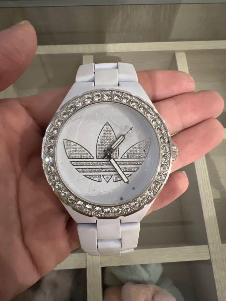 White adidas watch cheap womens