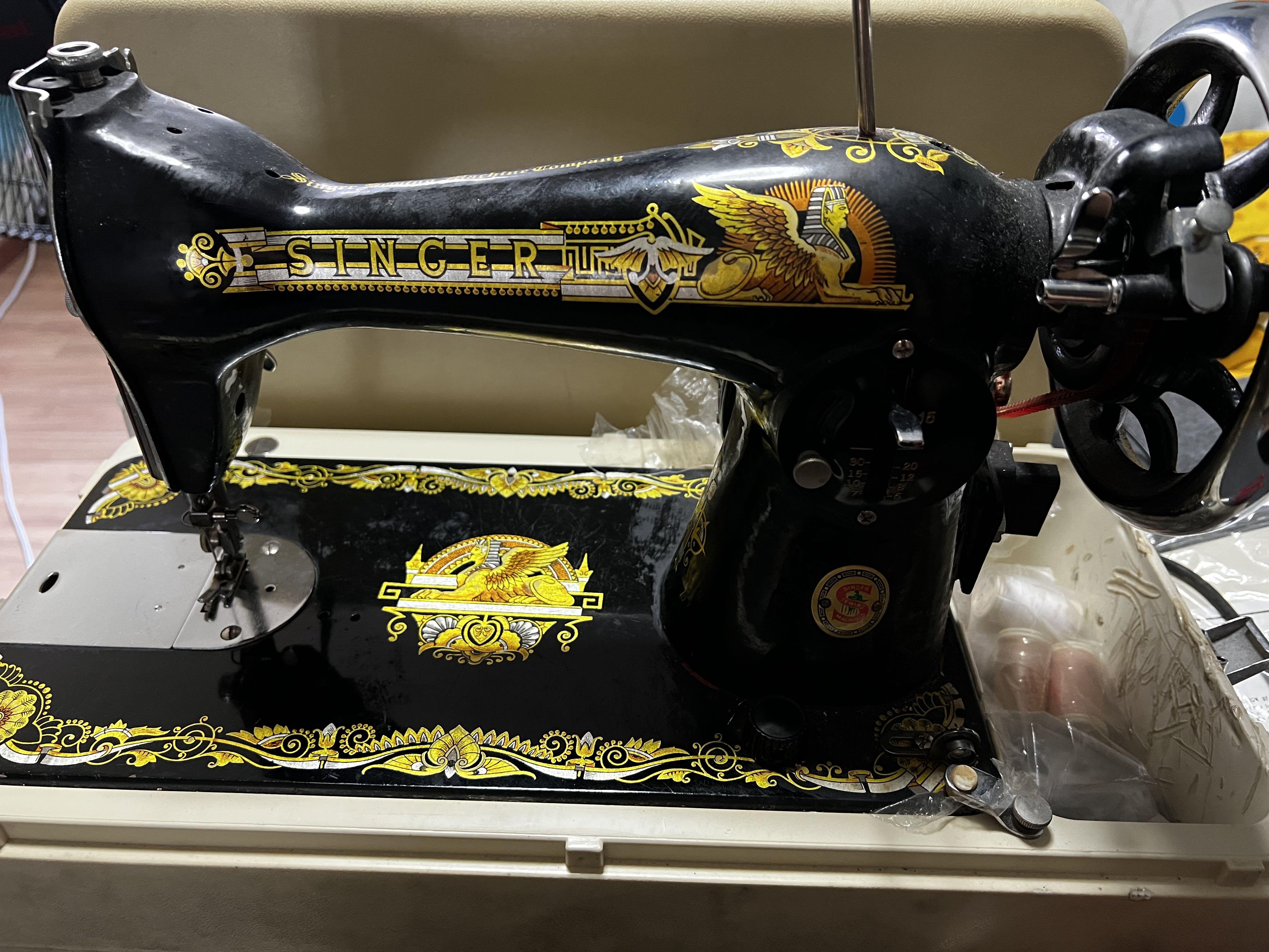 Antique singer Egyptian Sewing Machine, Hobbies & Toys, Memorabilia