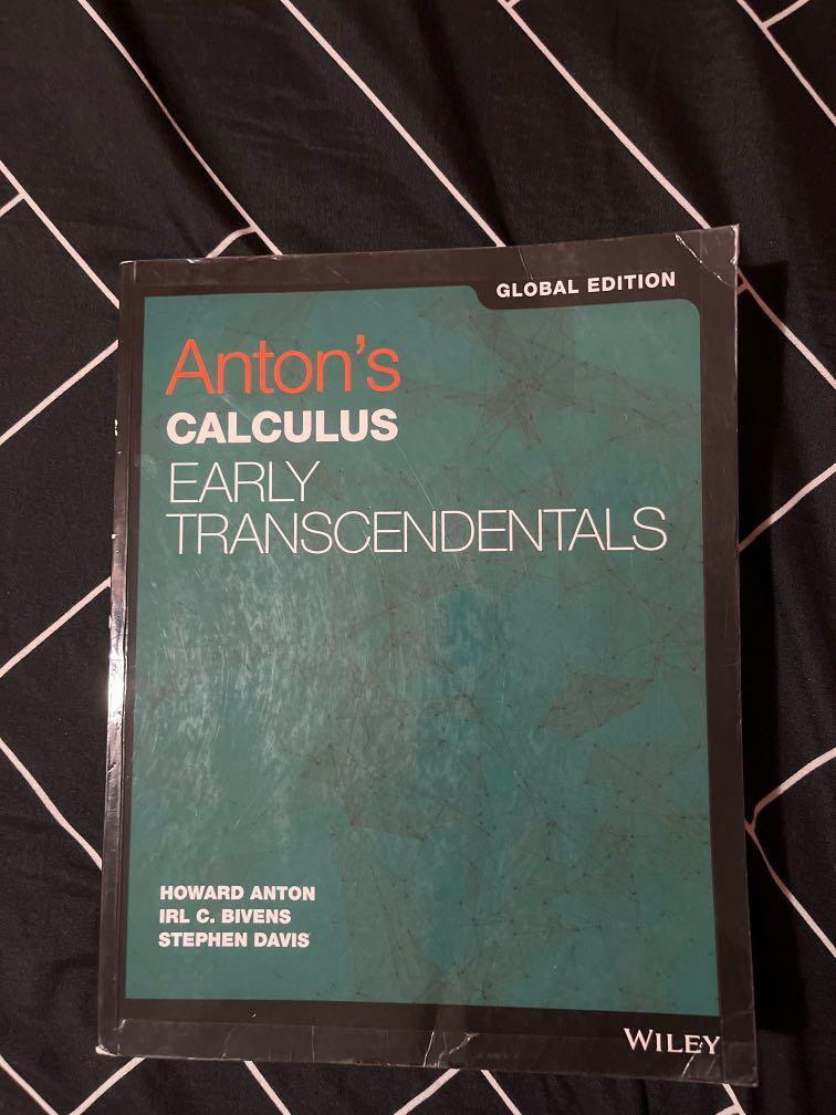 Antons Calculus Early Transcendentals Hobbies And Toys Books And Magazines Textbooks On Carousell 5295