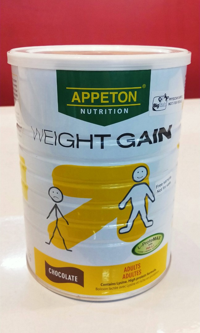 Appeton Weight Gain Chocolate Flavour 900g, Food & Drinks, Chilled & Frozen Food on Carousell