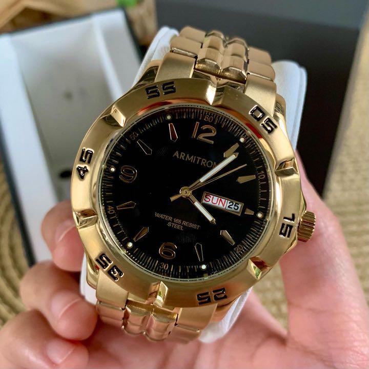 Armitron gold store watch mens