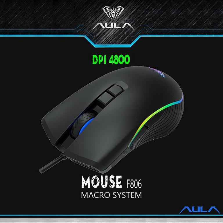 AULA F806 Gaming Mouse with 7 keys (Category: Mouse & Mousepads) located in Las Pinas. Submitted by borjamonica644 (Listing ID 1146941527, Image 1). Description: AULA F806 Gaming Mouse with 7 keys Brand New @ Php 300 Gaming Mouse Specs: Sensor: A704E Product dimension: 5.04*2.74*1.61inches / 128*69.7*40.8mm Type: Wired Gaming Mouse for PC / Laptop Default DPI: 800/1200/1600/2400 Backlight: Adjustable breathing backlight effect Operating system: W