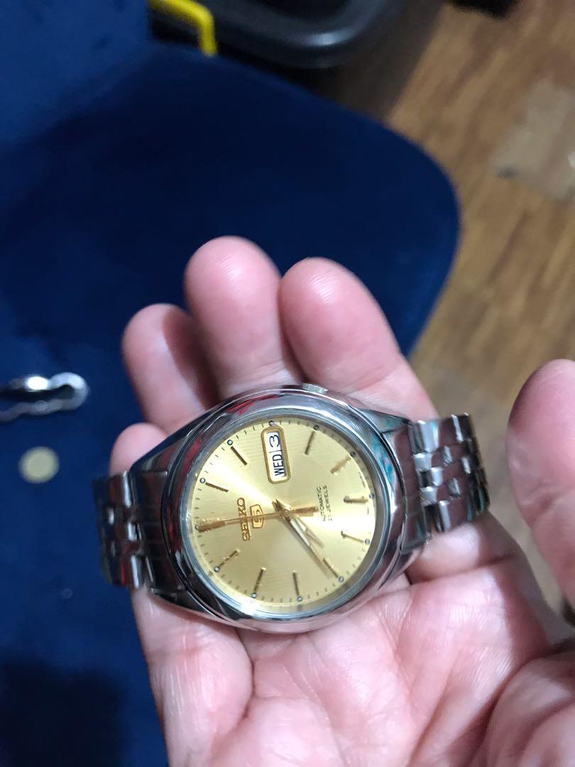 Authentic Seiko 5 Automatic Mens Watch 21 Jewels, Men's Fashion
