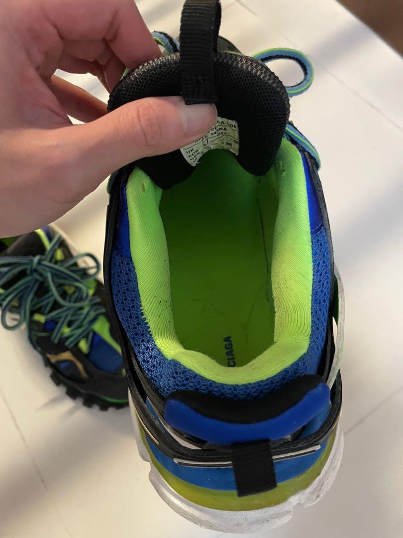 Balenciaga track hotsell noir vert