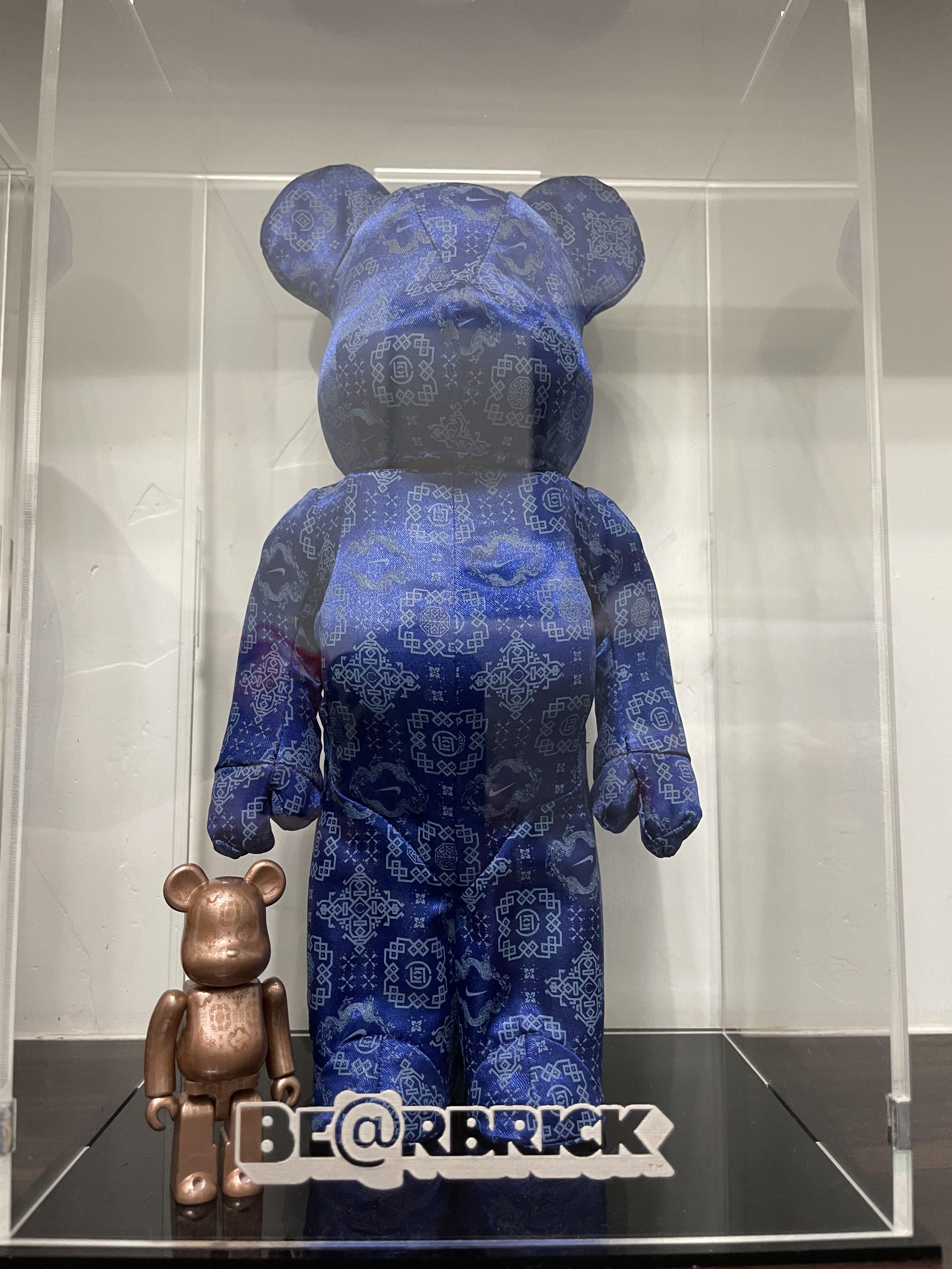 Bearbrick x CLOT x Nike 100% & 400% Set Royale University Blue Silk - US