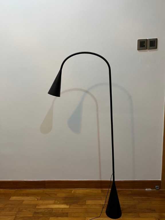 Black Floorlamp Furniture Home, Delaktig Led Floor Lamp Black