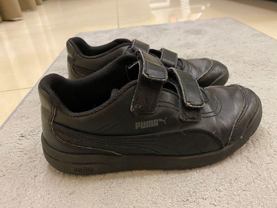 Black School Shoes Puma Babies Kids Babies Kids Fashion on