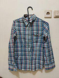 Blue Plaid Shirt